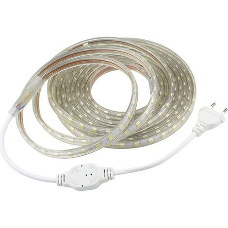 3 m LED-Streifen, sehr heller 220-V-LED-Streifen mit Schalter, 5050, IP65 wasserdicht, warmweiß