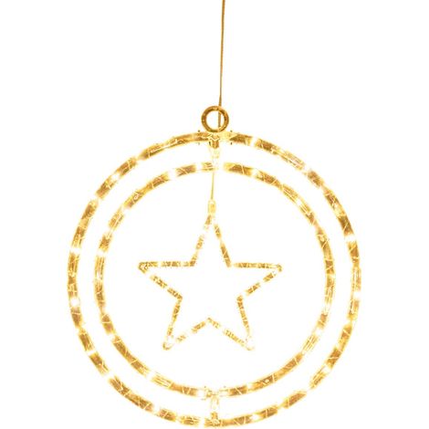 Dekoration MagicHome Weihnachten, Stern, Kunststoff, 80xLED warmweiß, 32.5 x 36 cm, mit Batterien (1/3)