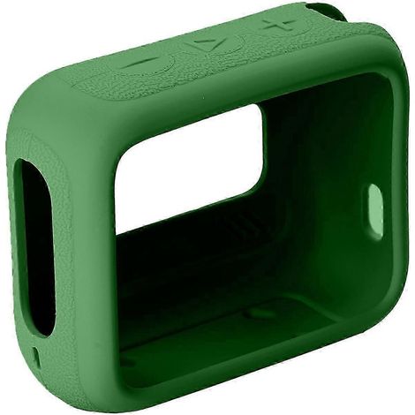 Étui de protection en silicone pour enceinte GO4, rouge pour une protection antichoc et anti-chute, vert militaire. (1/5)