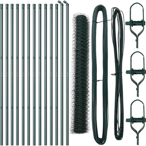 Maison Exclusive - Ground Fix Geschweißter Drahtzaun 25 x 1,4 m (