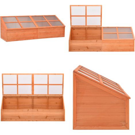 Serre Bois 180x57x62 cm - Serre De Jardin - Serre Bois - Abri Jardin - Tunnel De Jardin - Protection Plantes - Home & Living