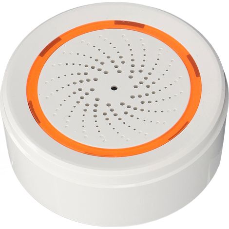 Alarme sonore intelligente de 90 dB avec sirène, compatible avec le protocole de communication Zigbee 3.0, 5 V, 1 A, pour système d'alarme sans fil Tuya. (1/5)
