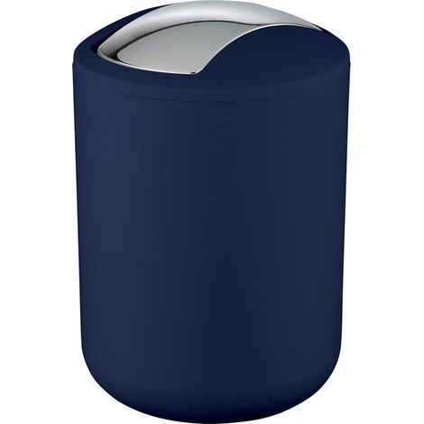 Portarifiuti con coperchio basculante Brasil S blu scuro WENKO