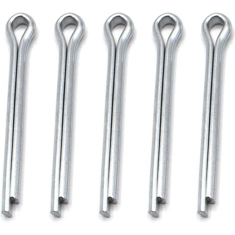 Ersandy – Goupille fendue galvanisée 4mm x 36mm – Lot de 10 pièces – Pour automobiles et réparations – Acier résistant à la corrosion