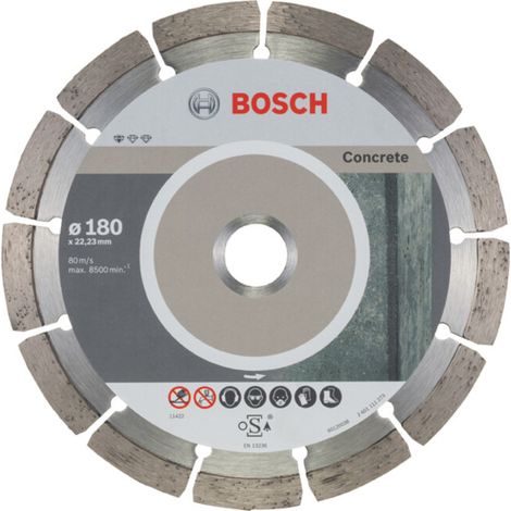 Nom Bosch 10x disque diamant Standard for Concrete, 180 x 22,23 x 2 x 10 mm -2608603242