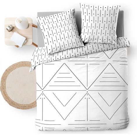Housse de couette 260 x 240 cm + 2 taies d'oreiller - Modèle Etna (1/4)