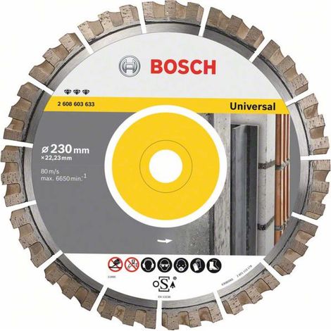 Bosch Diamanttrennscheibe Best for Universal, 300 x 25,40 x 2,8 x 15 mm -2608603635