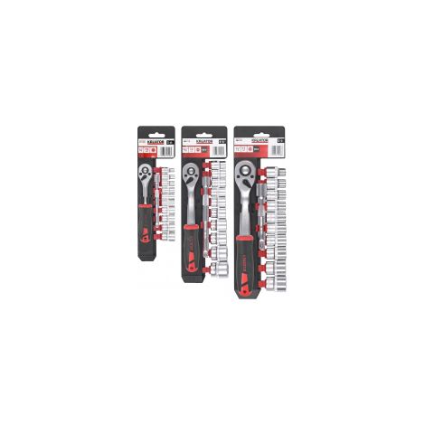 Coffret Cliquet Douilles 1/2" Kreator Kit Complet De Serrage Et Desserrage Polyvalent - Kreator