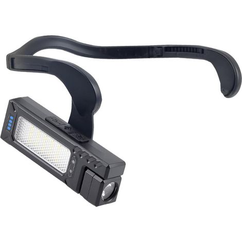 Lampe frontale portable activée par le mouvement, 7 niveaux de luminosité, design ergonomique de montage auriculaire adaptée pour le camping, la pêche, le camping, lampe frontale avec (1/5)