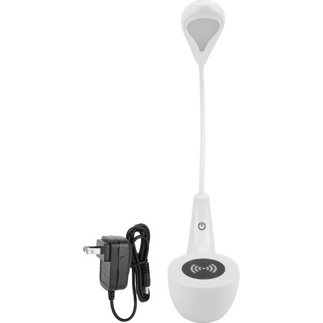 Lampe de bureau LED sans fil avec chargeur USB, lumière d'étude pour chambre et table de nuit, 110-240V prise US (1/5)