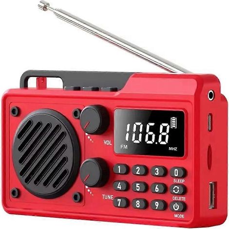 Tragbares FM/AM/SW-Radio mit DSP, Mini-Radioempfänger, Bluetooth-Lautsprecher, multifunktionaler Walkman-MP3-Player (1/5)