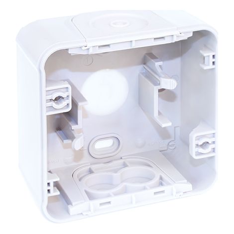 Boite étanche 1 poste en saillie - IP55 - OXXO Couleur Blanc