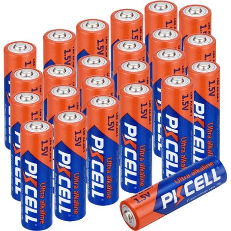 Lot de 24 Piles AA LR6 Ultra Alcaline PKCell 1.5V