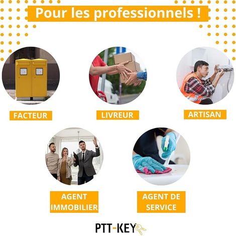 PTT-KEY - PTT key P10 for lock mailbox and building entrance - Universal key - Mailbox barrel - PTT P10 pass - Universal pass - PTT key P10