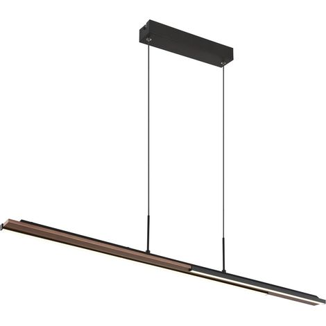 Hängelampe Hängeleuchte Pendelleuchte Pendellampe Metall schwarz matt opal LED (1/5)