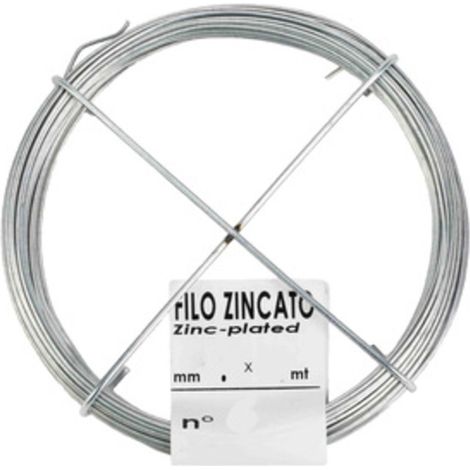 30 x MATASSINA FILO ZINCATO N. 2  D 0,8 MM  40 M