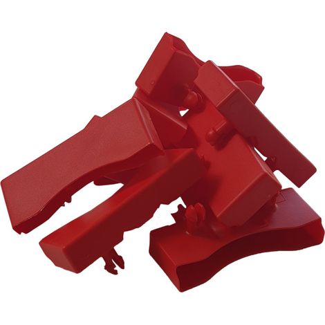 Lot de 10 embouts rouge pour lattes de 68 x 8 mm (1/3)