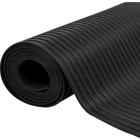 Alfombra para el suelo Negro 1,5 x 4 m Goma vidaXL