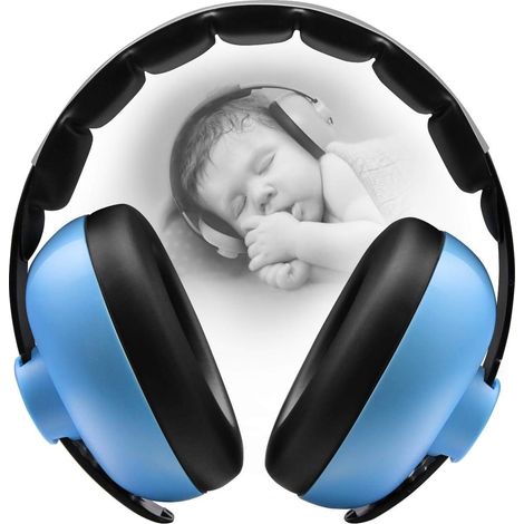 1 casque antibruit, casque antibruit d'apprentissage du sommeil (bleu) (1/4)