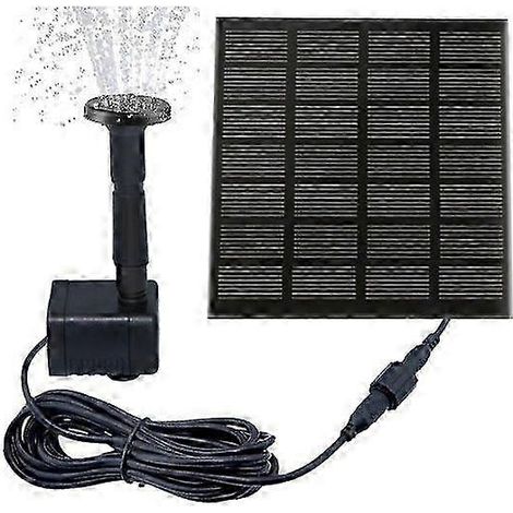 Pompe à fontaine solaire, adaptée aux bassins d'agrément, 15 watts (1/5)