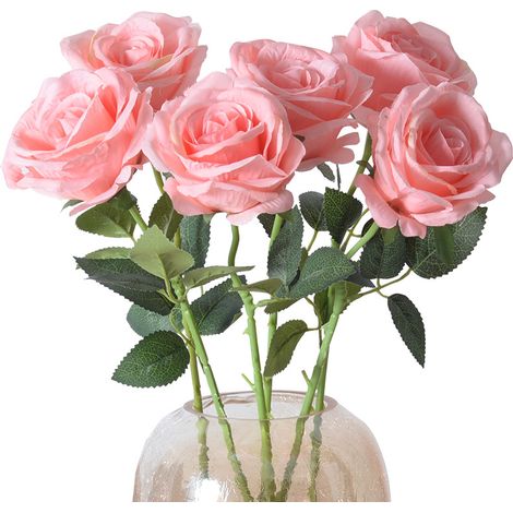 10 roses artificielles et fleurs en soie comme décorations de Noël (1/4)