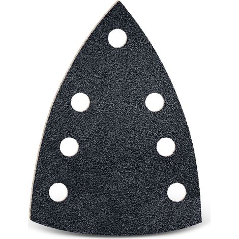MENZER Black Klett-Schleifblätter, 150 x 100 mm, 7-Loch, f. Deltaschleifer, Siliciumcarbid (50 Stk.) K400