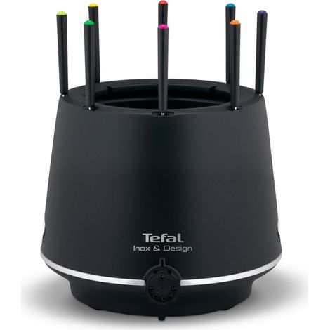 Tefal Thermorespect Inox Design fondue negro 8 personas
