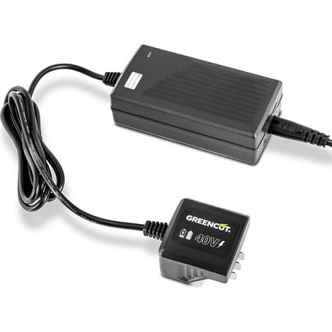 Greencut – Chargeur rapide 40V pour batteries lithium-ion – Compatible avec outils de jardinage – Autonomie prolongée – CBT400L