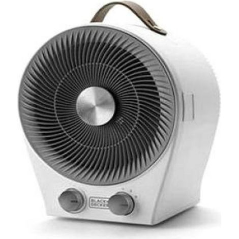 Black & Decker BXFSH2000E calefactor eléctrico Interior Negro, Blanco 2000 W Ventilador eléctrico (1/5)