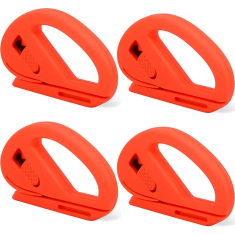 Cutter Pour Papier D'emballage - Lame Rétractable De Sécurité - Pour Tint De Vitre Et Enrobage Automobile - 4 Pièces (1/5)