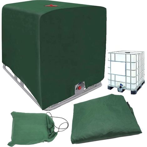 1000L IBC Tank Abdeckung Grün 120x100x116cm UV Schutz Regenwasser Geeignet (1/5)