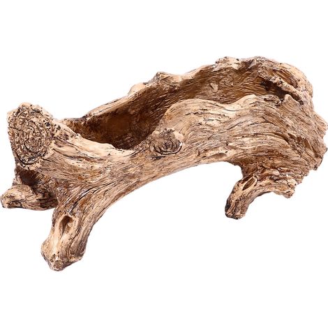 Jardinière en bois flotté artificiel en résine, succulente racine d'arbre Vintage, souche de bûche, Pot de récipient de fleur pour décoration de jardin de maison