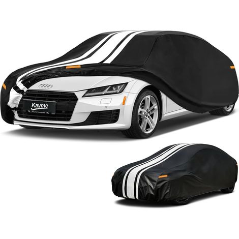 Waterproof Breathable Car Cover Outdoor Coupe Rain Sun Protection Cover with Towel Fits TT Mercedes SLK MX-5 Peugeot 207CC Z3 Up to 425 cm (1/5)