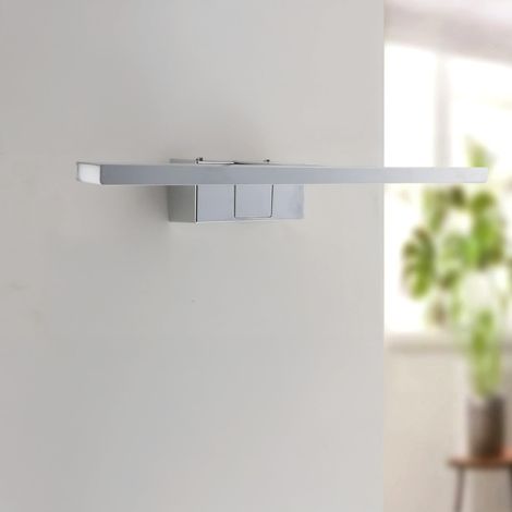 Applique murale LED pour miroir de salle de bain 8W 40 cm, blanc neutre 4000K, étanche IP44, se fixe sur miroirs, meubles ou murs, 400X51X128 mm (1/5)