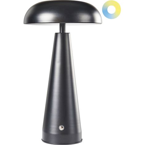 Wireless LED Table Lamp BOCONO with Dimmer Metal Black (1/5)