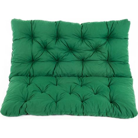 Meerweh, Bank Hanko Cuscino con schienale,Verde, 100 x 98 x 8 cm