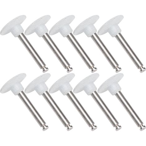 Lot de 10 fraises de polissage dentaire, embouts de meulage basse vitesse pour perceuse, set gris pour prothésiste et dentiste (1/5)