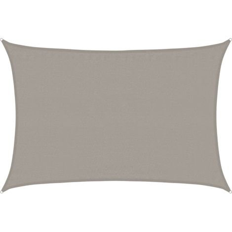Sunshade Sail 160 g/m² Rectangular Light Grey 3.5x5 m HDPE vidaXL