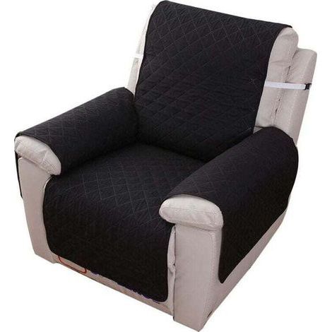 Housse Fauteuil Relax 1 Place, Housse de Canapé Protecteur Inclinable Imperméable pour Chambre (Noir 55200cm) - (1/5)