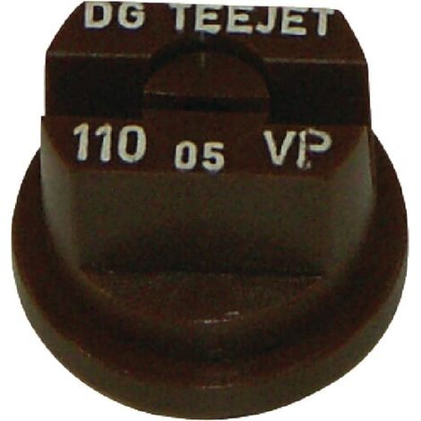 Tobera est谩ndar doble chorro plano DG 110掳 05 marr贸n pl谩stico TeeJet TEEJET DG11005VP