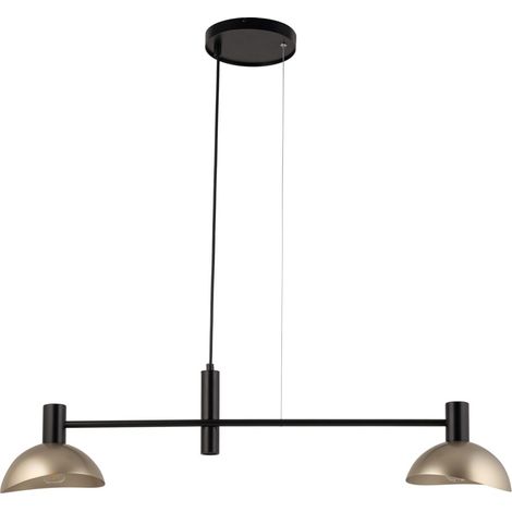 Suspension moderne Artis double noir/or 2xE14 Sigma (1/4)