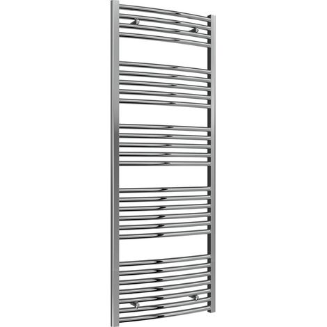 Reina Diva Curved Chrome Electric Towel Rail 1600mm High x 600mm Wide (Standard Element) (1/5)