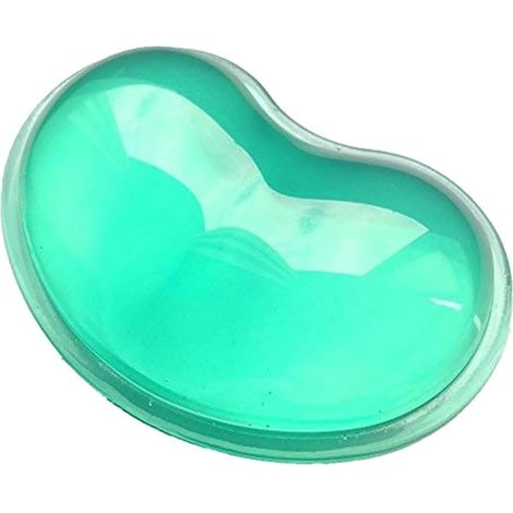 Coussinet Ergonomique Repose-poignet en Silicone Vert de Cœur Offrant un Confort Maximal et Soulagement du Stress pour Clavier et Souris (1/5)