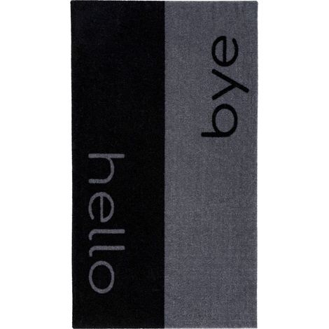 Paillasson noir antidérapant en polyamide cosy entry - 75 x 45 cm (1/4)