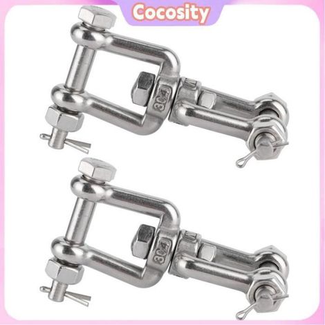 Cocosity Manille pivotante d'ancrage Connecteur D'anneau Pivotant D'ancre de Manille Rotative en Acier Inoxydable 304, auto fils (1/5)
