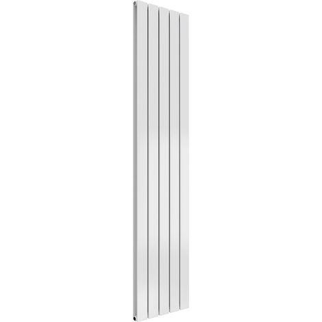 Reina Flat Double Designer Vertical Radiator 1600mm H x 366mm W - White