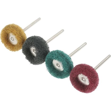 40 mini discos de pulido en forma de T con mango, fabricados en fibra de nailon, cabezal de pulido multifuncional, puntas de pulido, herramienta de pulido rotativa, accesorio de pulido (1/3)