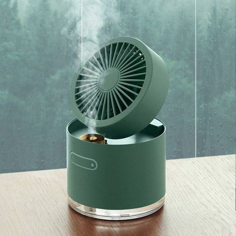 Portable Air Conditioner Mini Cooler, Mini USB Cooling Fan Humidifier, Foldable Storage, Spray Cooling, Arbitrary Wind Direction Adjustment (1/5)