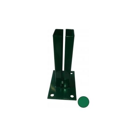 FILIAC Platine VERTE pour poteaux carrés de portillon barreaudé