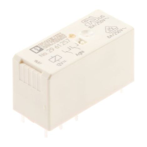 Relais de puissance Phoenix Contact REL-MR- 12DC/21-21, 2 RT, bobine 12V c.c. Montage sur CI ( Prix pour 1 )